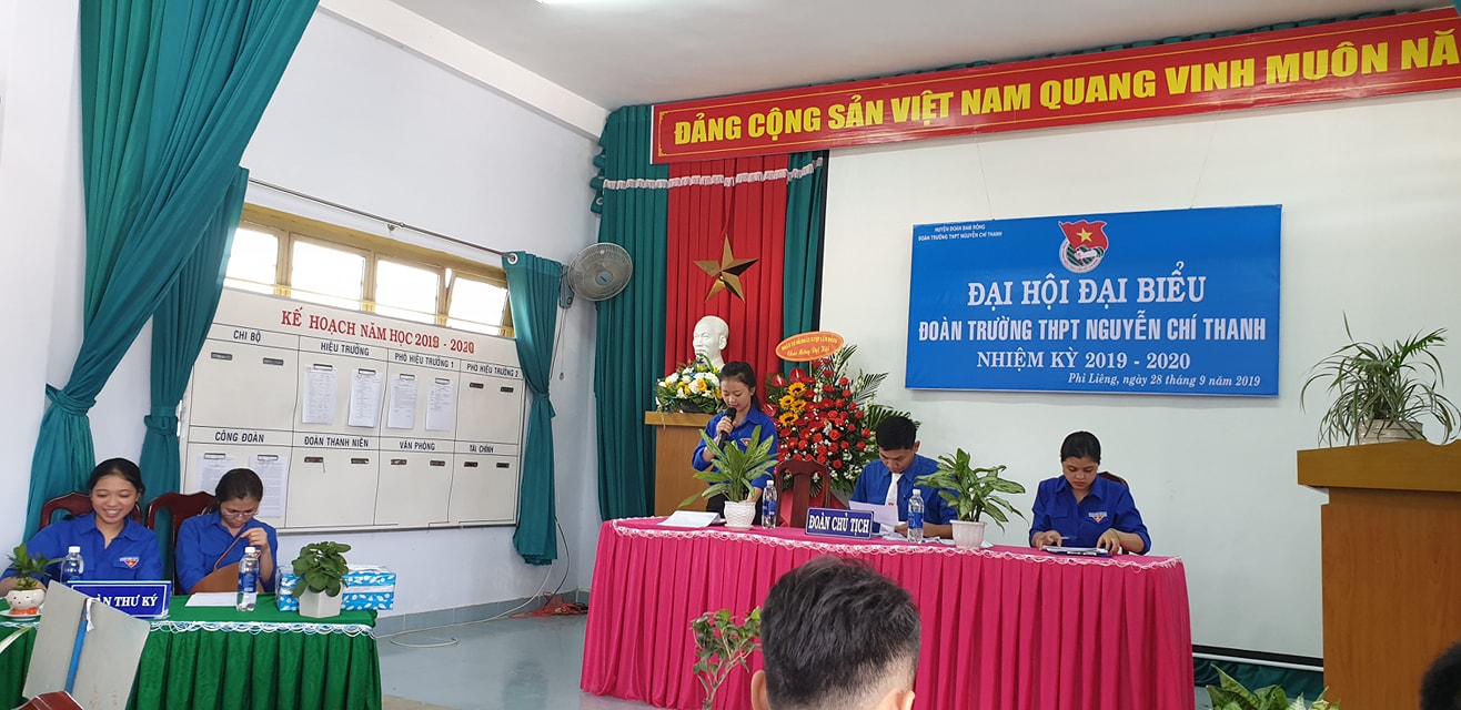 Đại hội Đoàn trường THPT Nguyễn Chí Thanh năm nhiệm kỳ 2019 - 2020