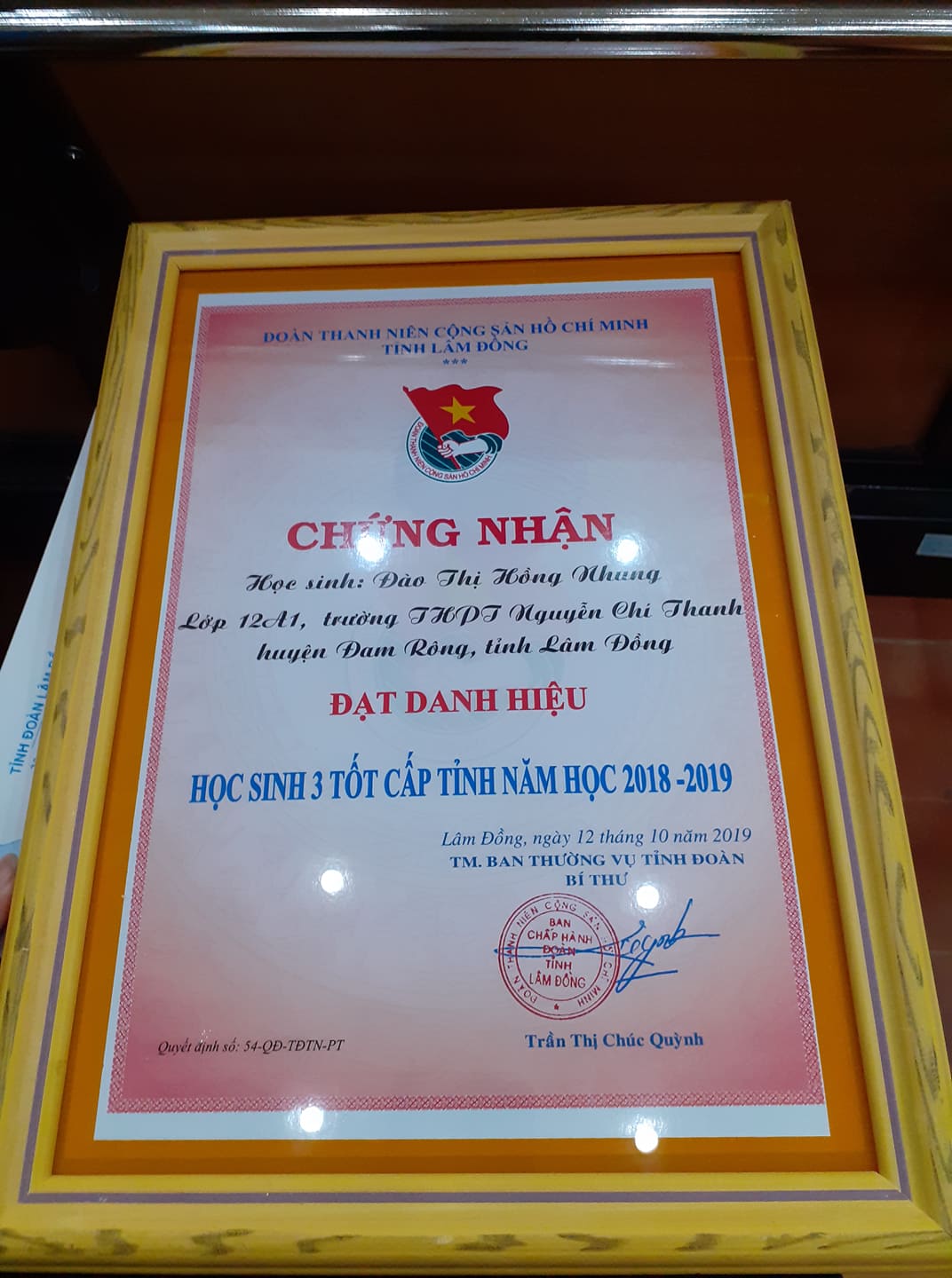 Gương học sinh 3 tốt