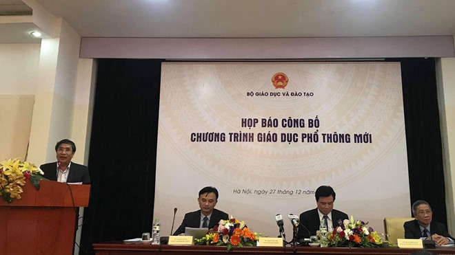 Bộ GD công bố chương trình bộ môn giáo dục phổ thông mới