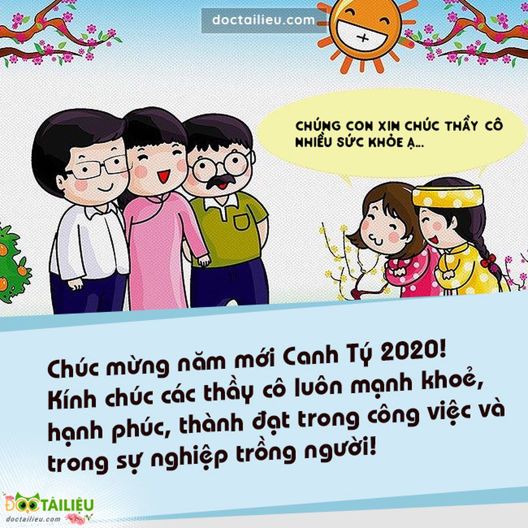 Khi học trò đến thăm, chúc Tết thầy cô giáo